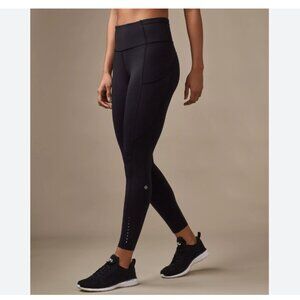 Lululemon Black Fast and free Leggings 8 pockets